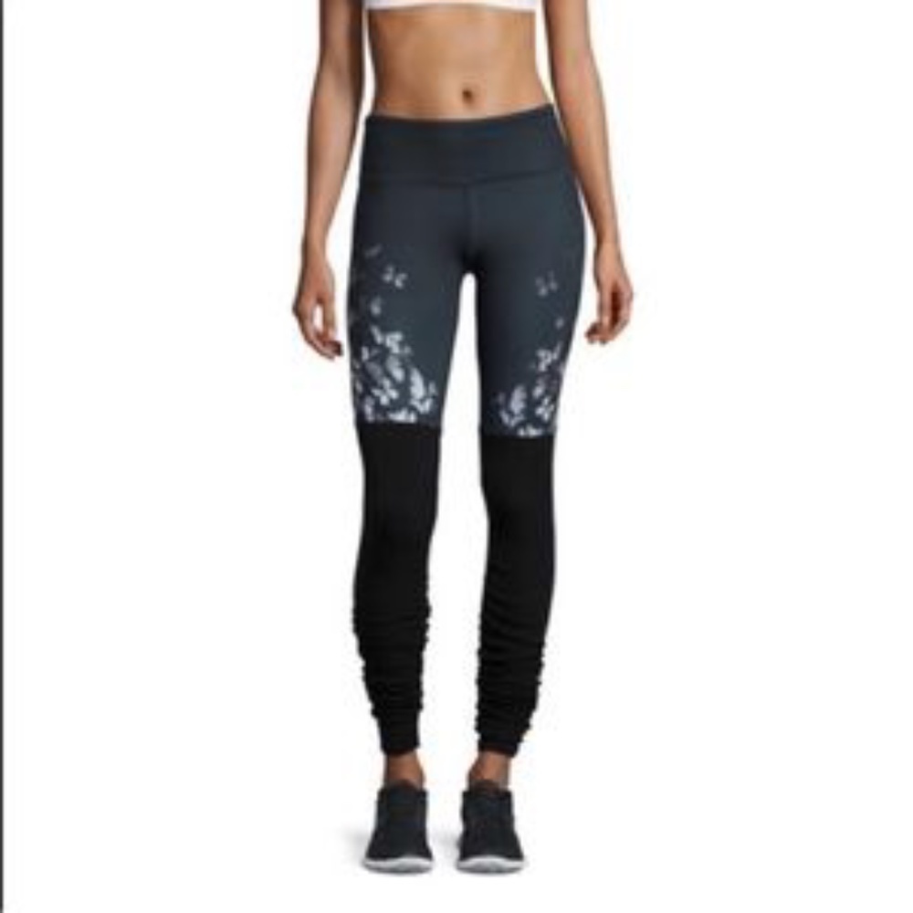 COPY - ALO YOGA Gypsy Goddess Multi Butterflies Glossy Black Leggings NWT